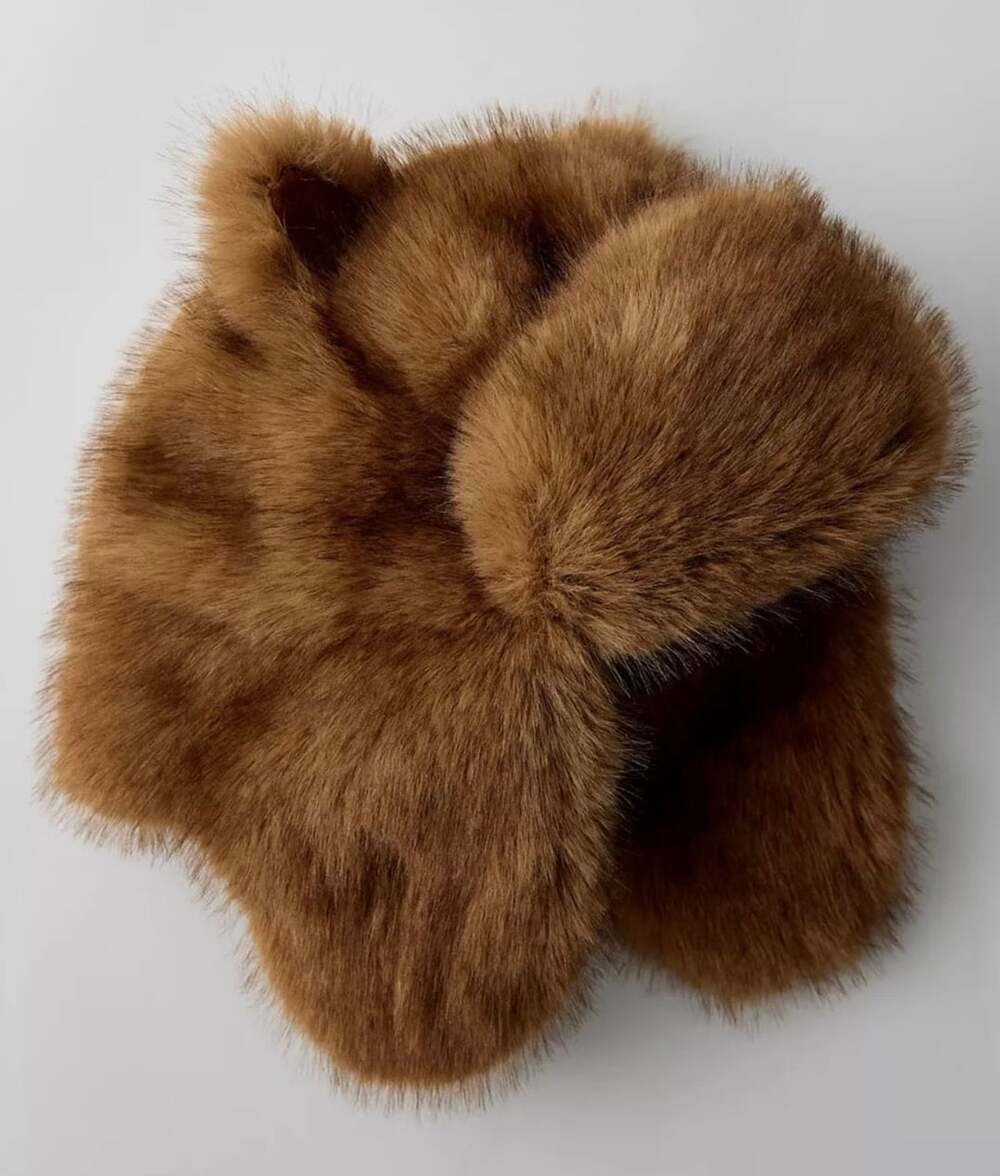 Faux Fur Teddy Trapper Hat